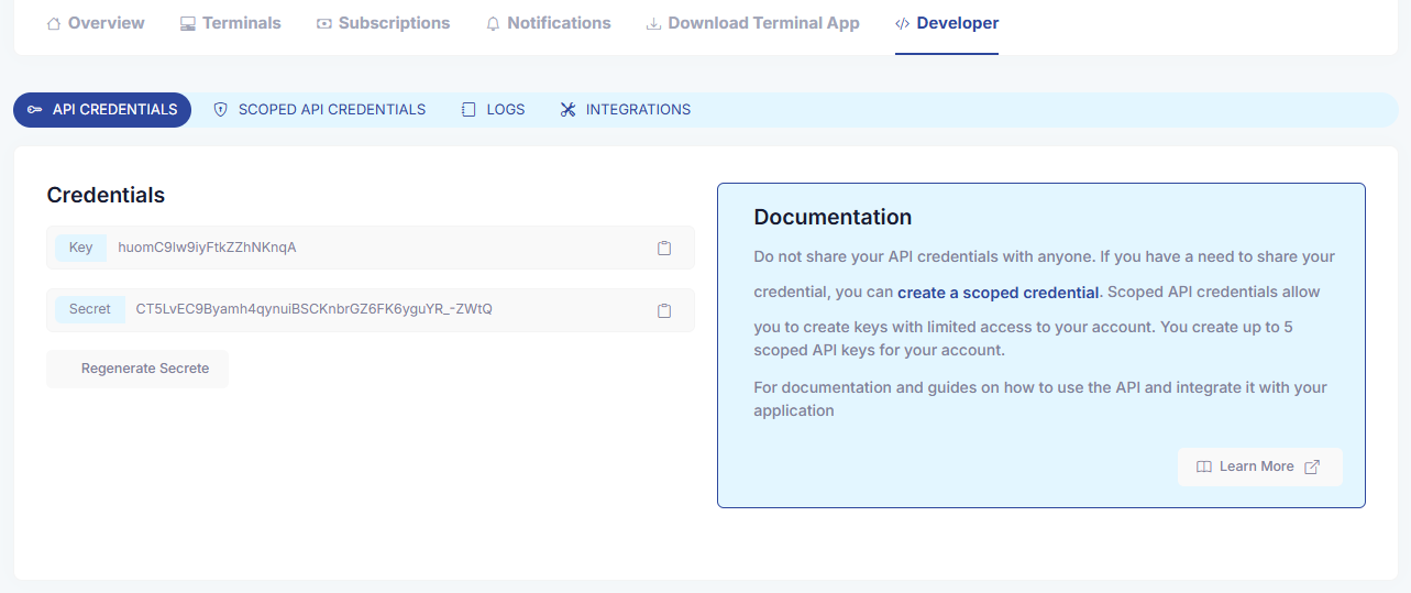 Developer Page Developer Page